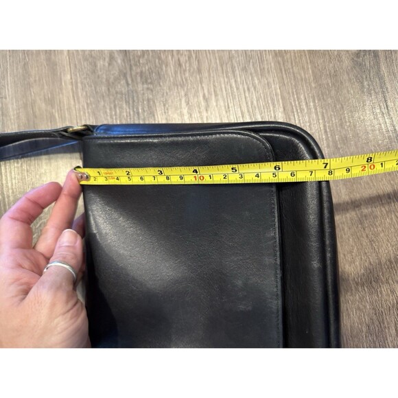 Vintage Coach 4125 Bistro Shoulder Bag Black Leather - Picture 14 of 15